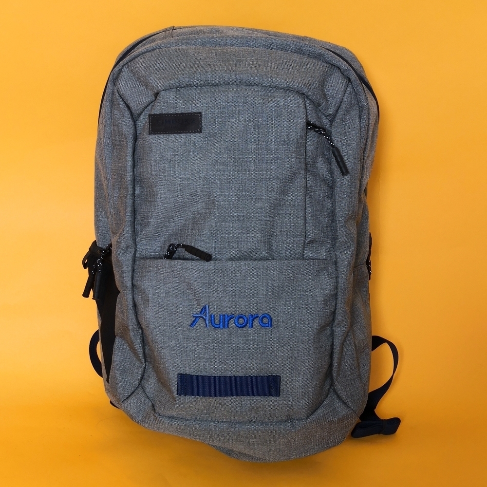 Timbuk2 Men backpack bag casual sport hiking gray Aurora logo one size